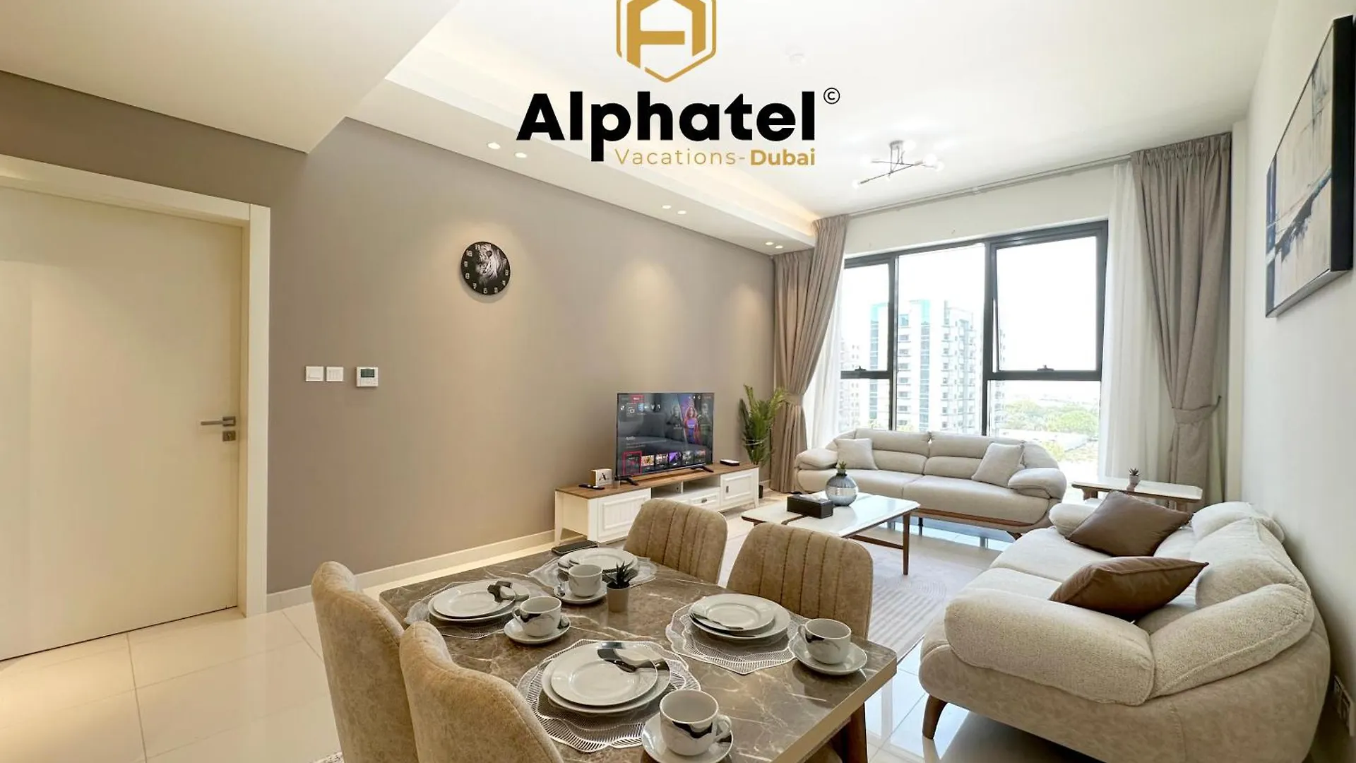 Elegant 1-Bedroom Apartment In Dubai Silicon Oasis - By Alphatel Vacations